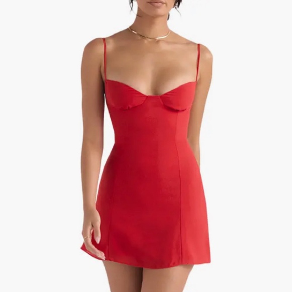 NEW House of CB Christiana Red dress, size medium
